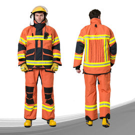 Orange Farbe Feuerwehrmann Uniform, hohe Haltbarkeit feuerfester Anzug
