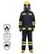 Feuerwehrmann-Anzugs-statische schwarze EN469 Nomex Du Pont/Leuchtstoffantifarbe